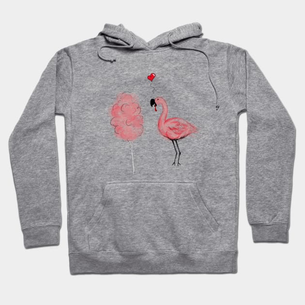 Flamingo Love Funny Candy Lover Tee Hoodie by PolygoneMaste